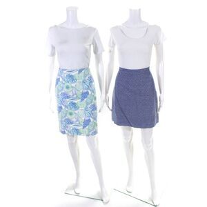 Manuel Canovas Women's Zip Closure A-Line Mini Floral Skirt Size 1 Lot 2